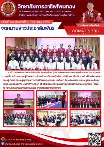 โครงการอบรมภาวะผู้นำและสัมมนาเขียนแผนปฏิบัติการ  ประจำปีการศึกษา  2568  ขององค์การนักวิชาชีพในอนาคตแห่งประเทศไทย (อวท.)