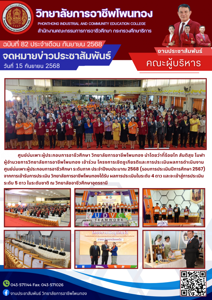 โครงการเชิดชูเกียรติและการประเมินผลการดำเนินงานศูนย์บ่มเพาะผู้ประกอบการอาชีวศึกษา ระดับภาค ประจำปีงบประมาณ 2568 (รอบการประเมินปีการศึกษา 2567)