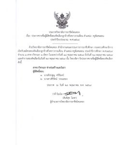 ประกาศ รายชื่อผู้มีสิทธิ์สอบคัดเลือกลูกจ้างชั่วคราวรายเดือน ตำแหน่ง ครูพิเศษสอน ประจำปีงบประมาณ พ.ศ. 2569