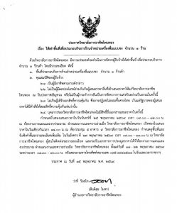 ประกาศ เรื่อง ให้เช่าพื้นที่เพื่อประกอบกิจการร้านจำหน่ายเครื่องดื่มแบบชง จำนวน 1 ร้าน